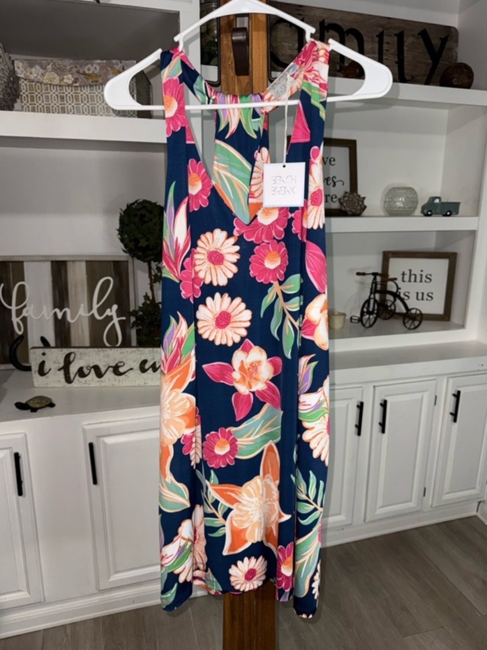🔆NWT Floral Sleeveless Dress - Picture 7 of 7